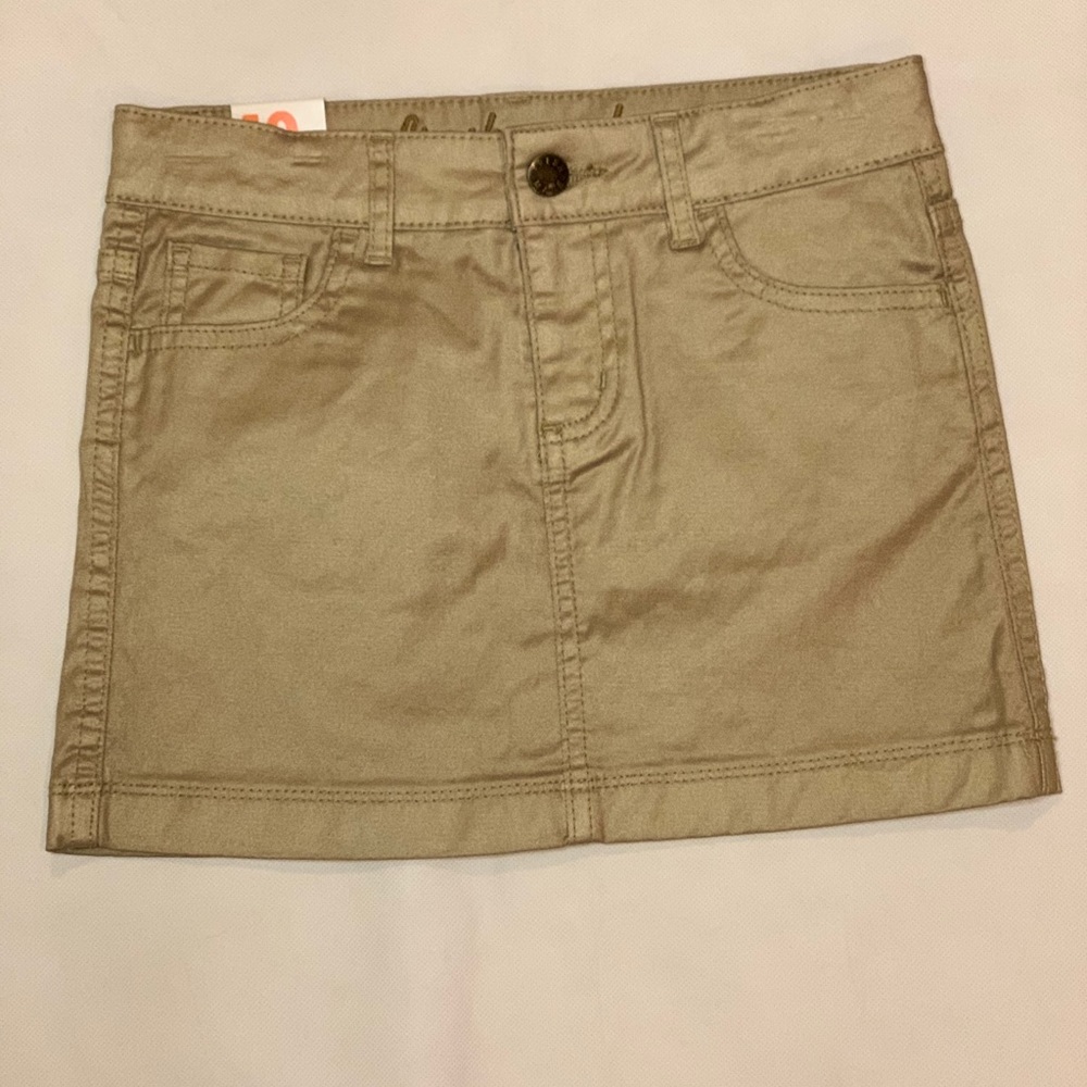 Joes Fresh Gold Metalic Skirt Girls Size 10